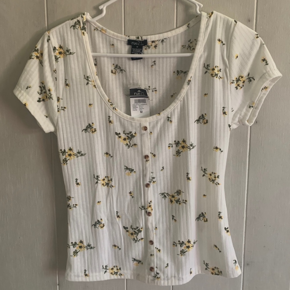 Rue 21 Flower Shirt